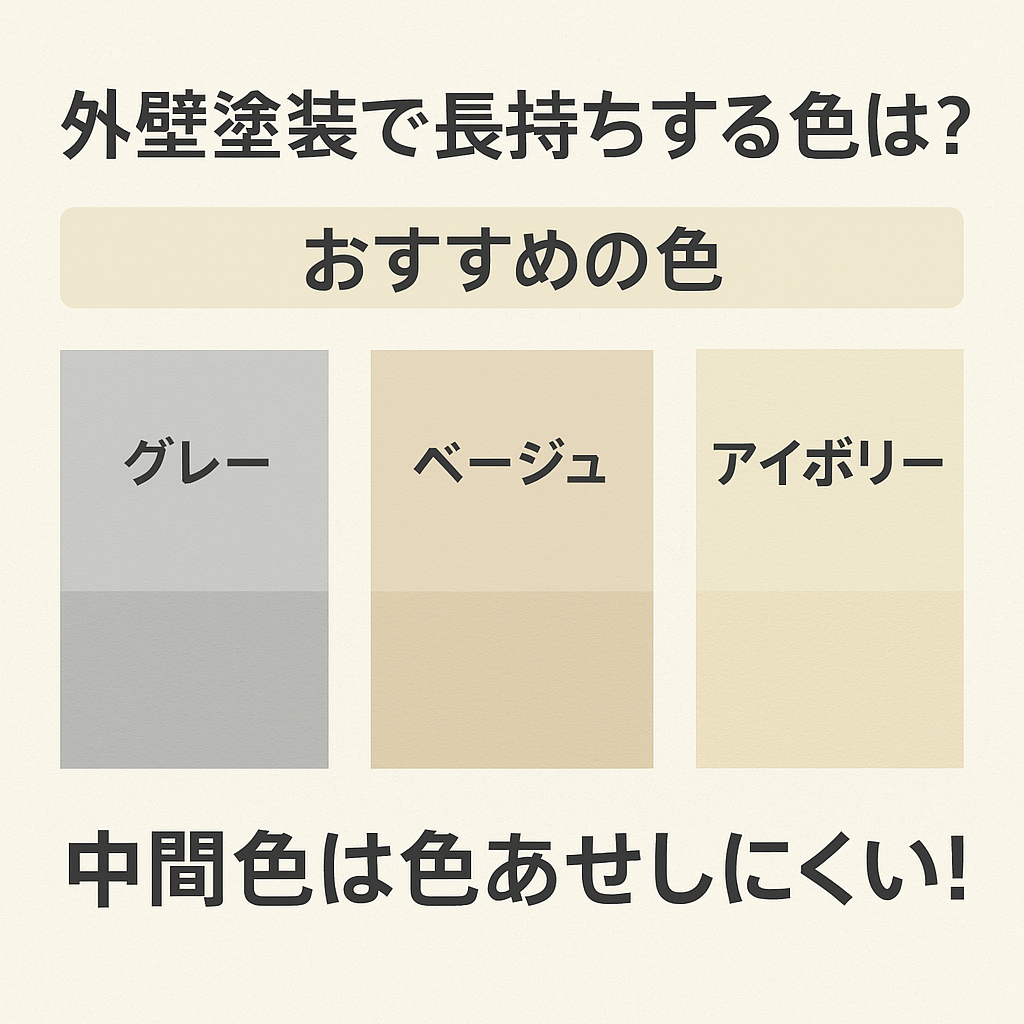 色褪せしにくい色の例